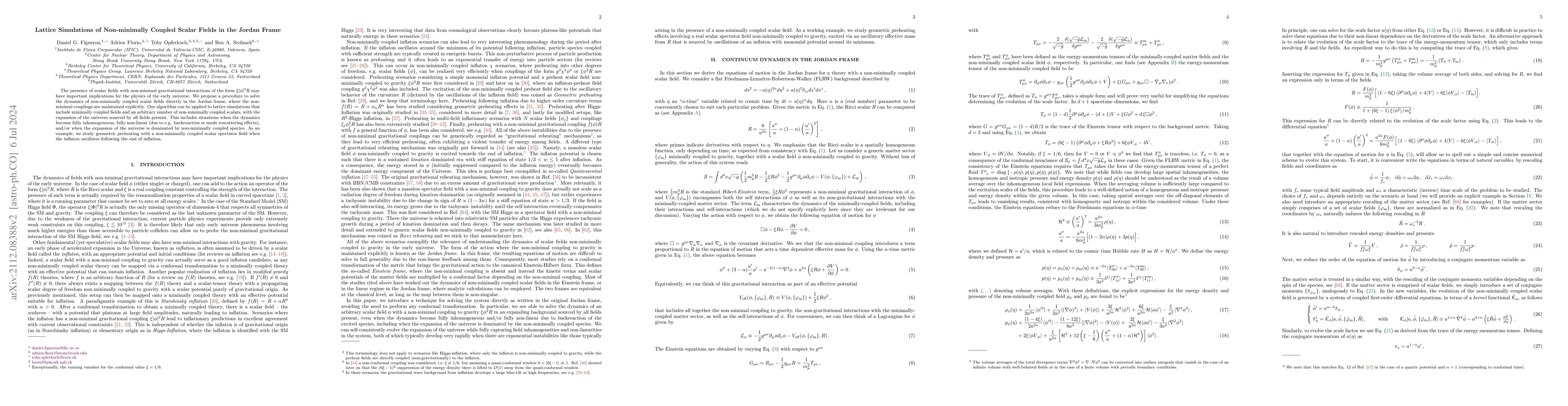Thumbnail for Dynamics of Non-minimally Coupled Scalar Fields in the Jordan Frame