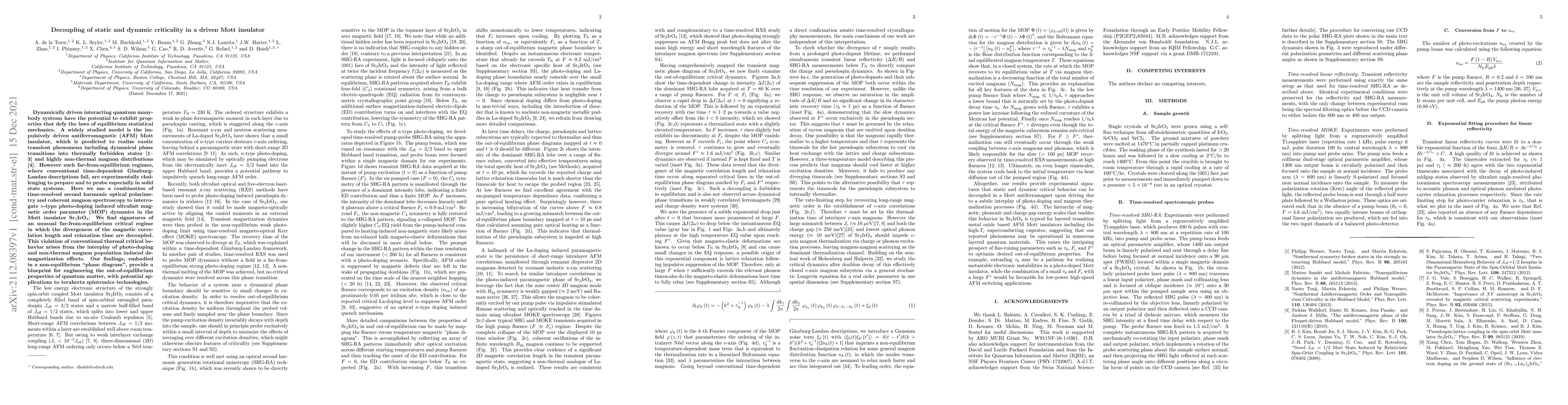Thumbnail for Decoupling of static and dynamic criticality in a driven Mott insulator