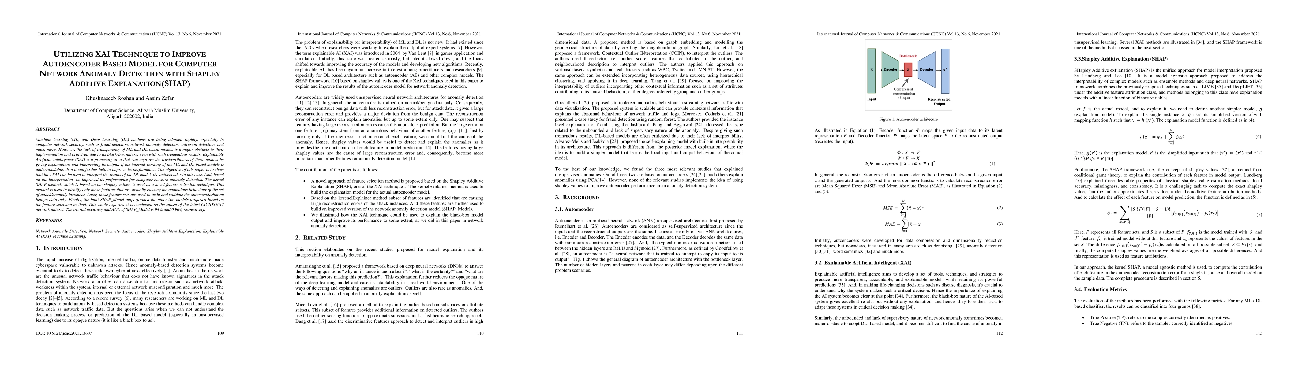 Thumbnail for Utilizing XAI technique to improve autoencoder based model for computer
  network anomaly detection with shapley additive explanation(SHAP)