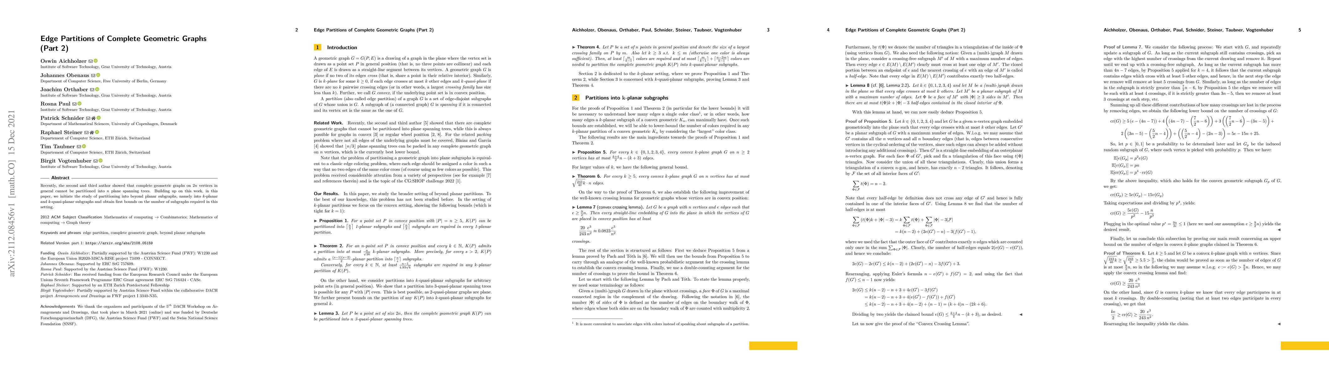 Thumbnail for Edge Partitions of Complete Geometric Graphs (Part 2)