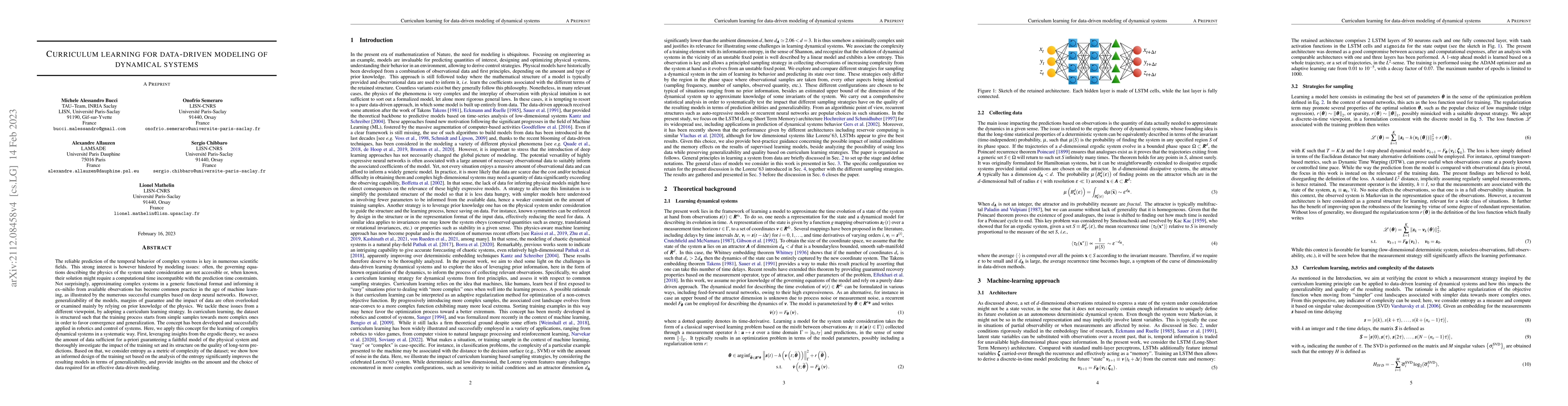 Thumbnail for Curriculum learning for data-driven modeling of dynamical systems