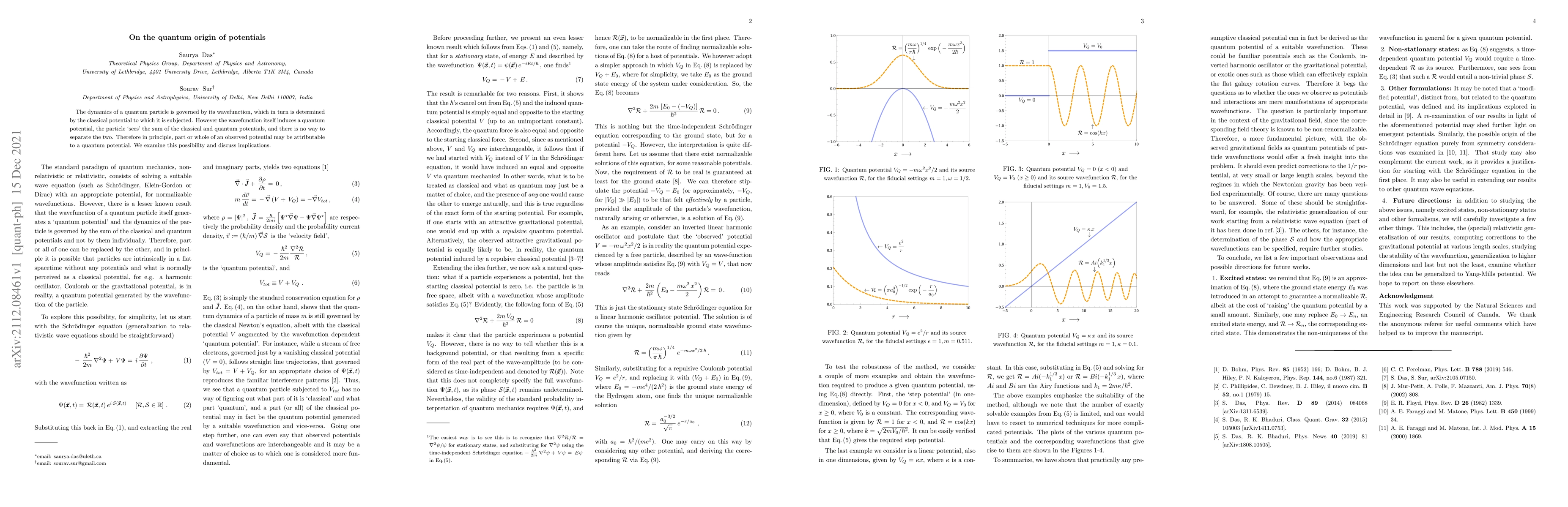 Thumbnail for On the quantum origin of potentials