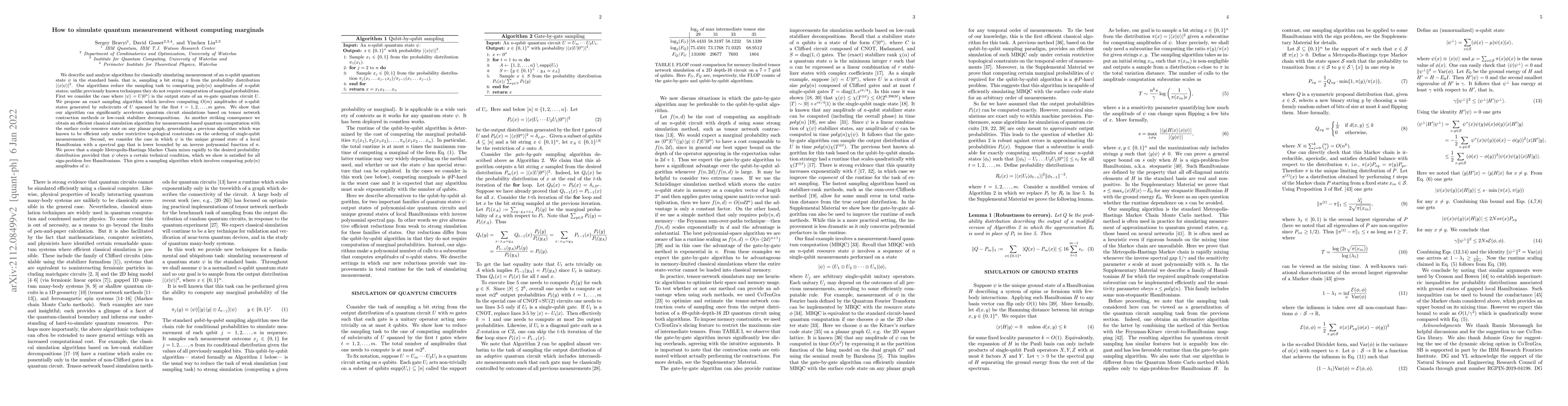 Thumbnail for How to simulate quantum measurement without computing marginals