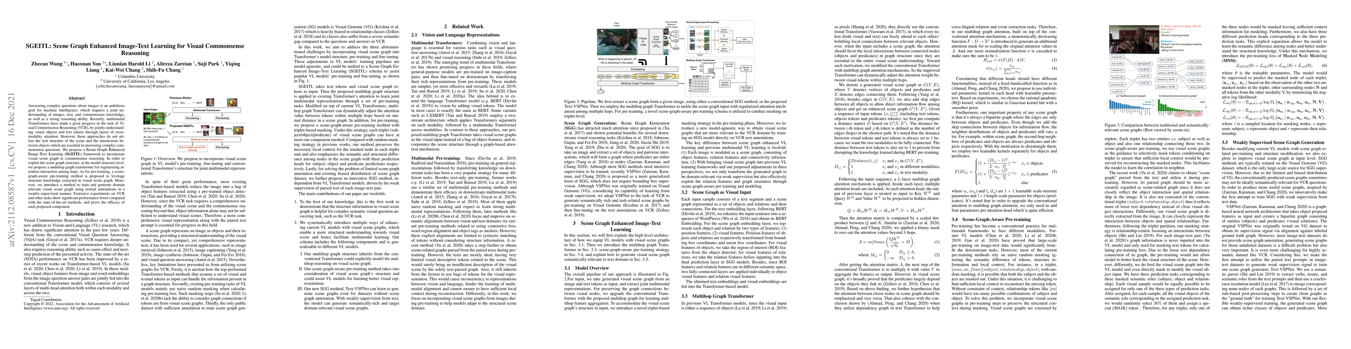 Thumbnail for SGEITL: Scene Graph Enhanced Image-Text Learning for Visual Commonsense
  Reasoning