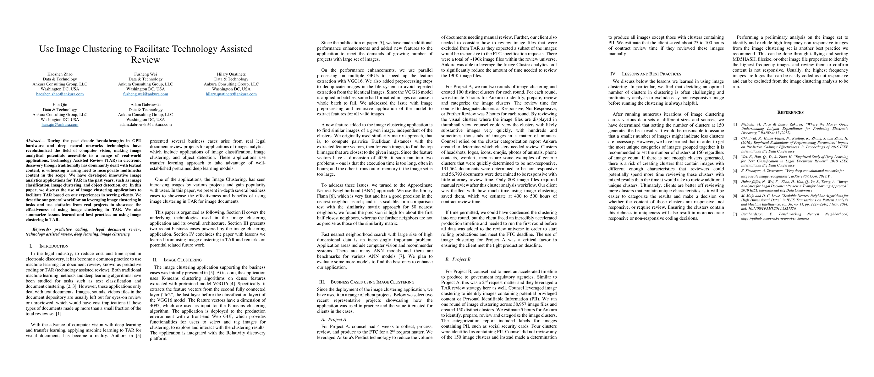 Thumbnail for Use Image Clustering to Facilitate Technology Assisted Review