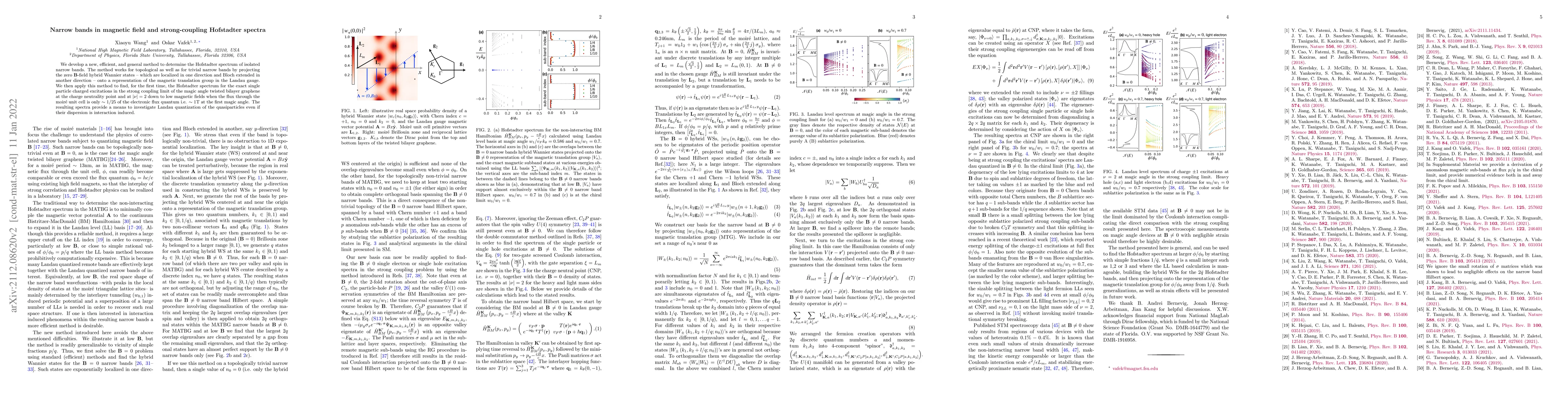 Thumbnail for Narrow bands in magnetic field and strong-coupling Hofstadter spectra