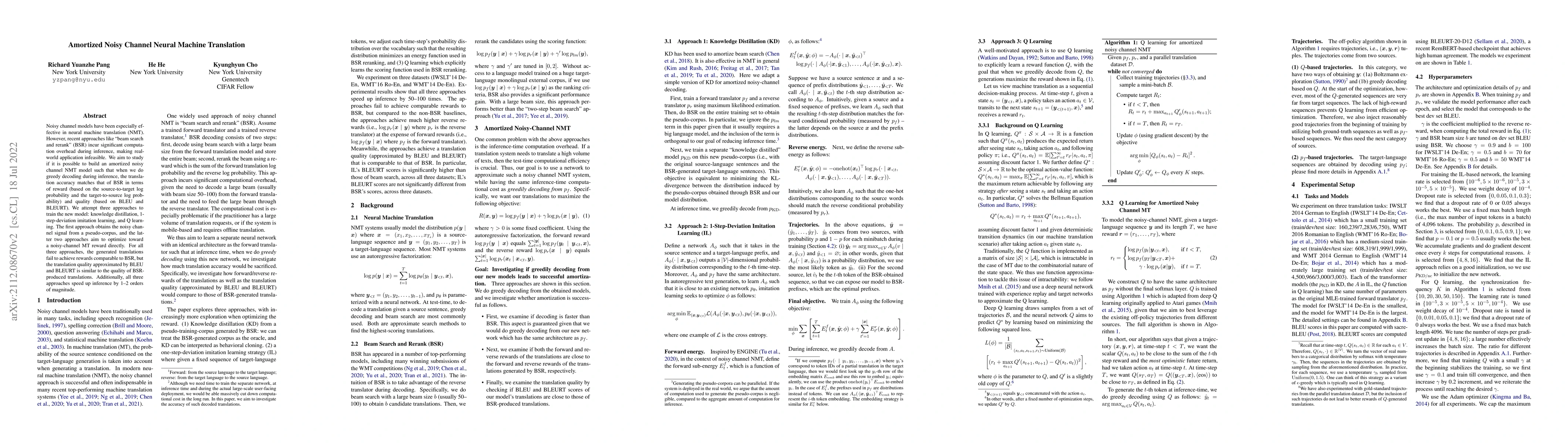 Thumbnail for Amortized Noisy Channel Neural Machine Translation