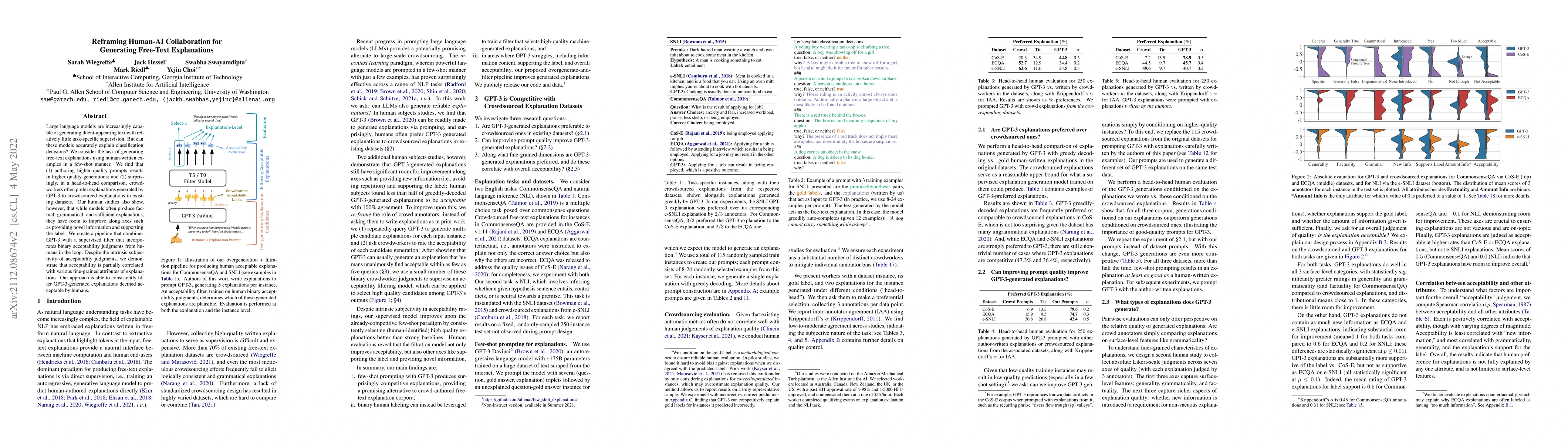Thumbnail for Reframing Human-AI Collaboration for Generating Free-Text Explanations