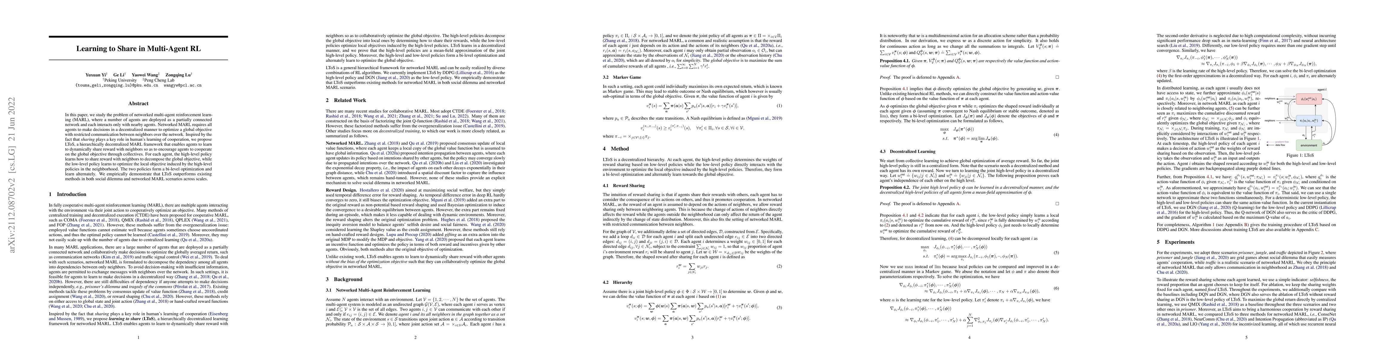 Thumbnail for Learning to Share in Multi-Agent Reinforcement Learning
