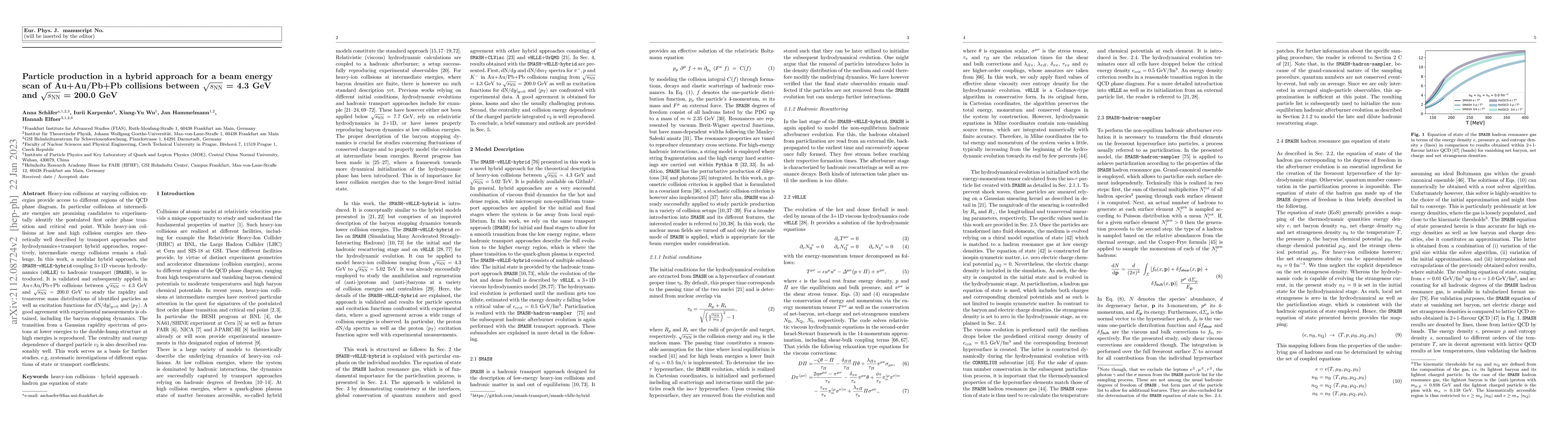 Thumbnail for Particle production in a hybrid approach for a beam energy scan of
  Au+Au/Pb+Pb collisions between $\sqrt{s_\mathrm{NN}}$ = 4.3 GeV and
  $\sqrt{s_\mathrm{NN}}$ = 200.0 GeV