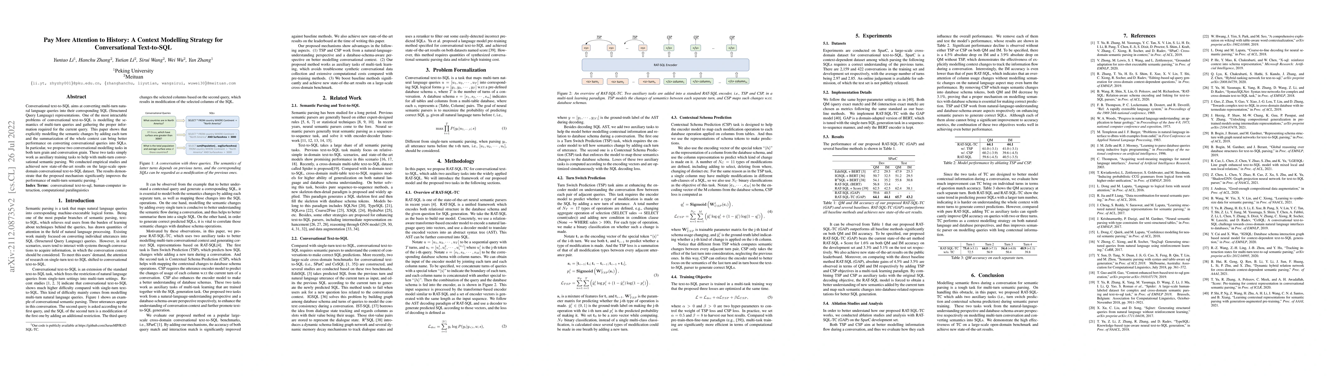 Thumbnail for Pay More Attention to History: A Context Modelling Strategy for
  Conversational Text-to-SQL