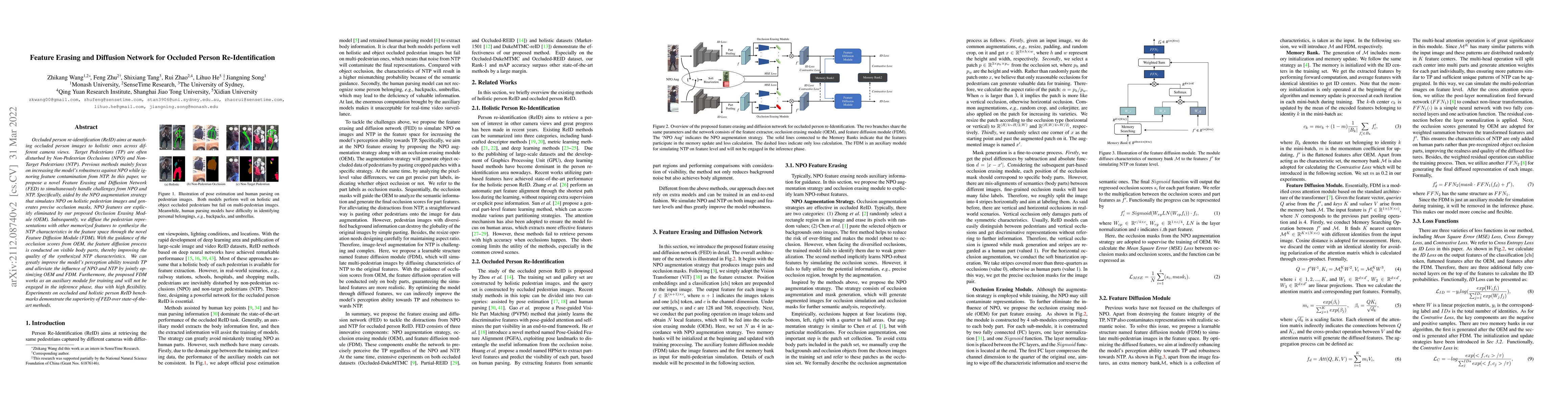Thumbnail for Feature Erasing and Diffusion Network for Occluded Person
  Re-Identification