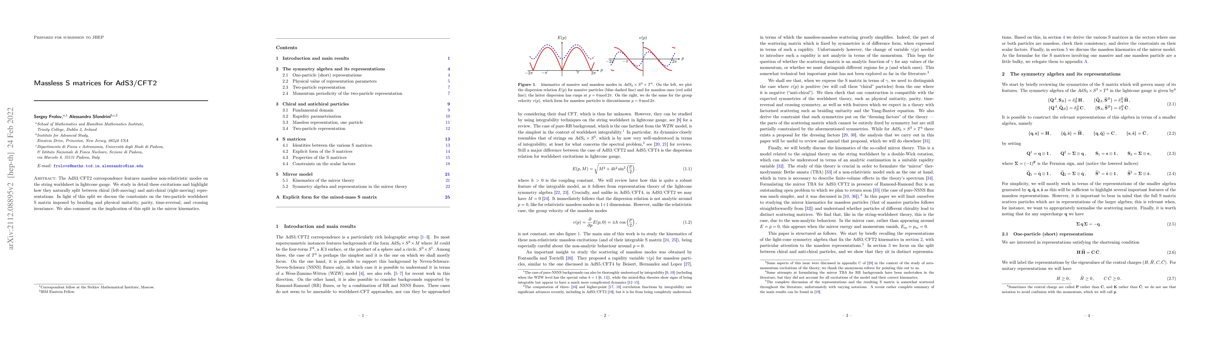 Thumbnail for Massless S matrices for AdS3/CFT2