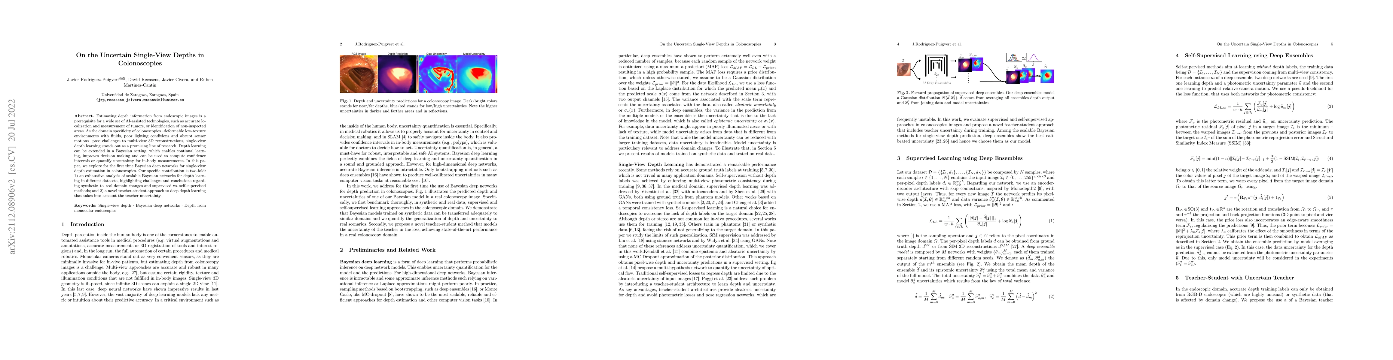 Thumbnail for On the Uncertain Single-View Depths in Colonoscopies