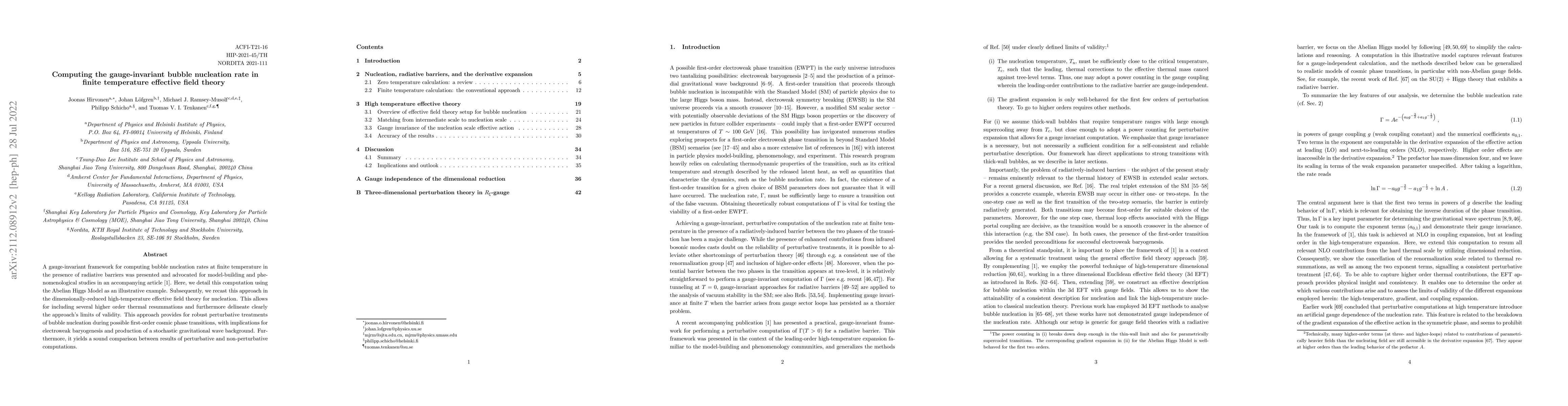 Thumbnail for Computing the gauge-invariant bubble nucleation rate in finite
  temperature effective field theory