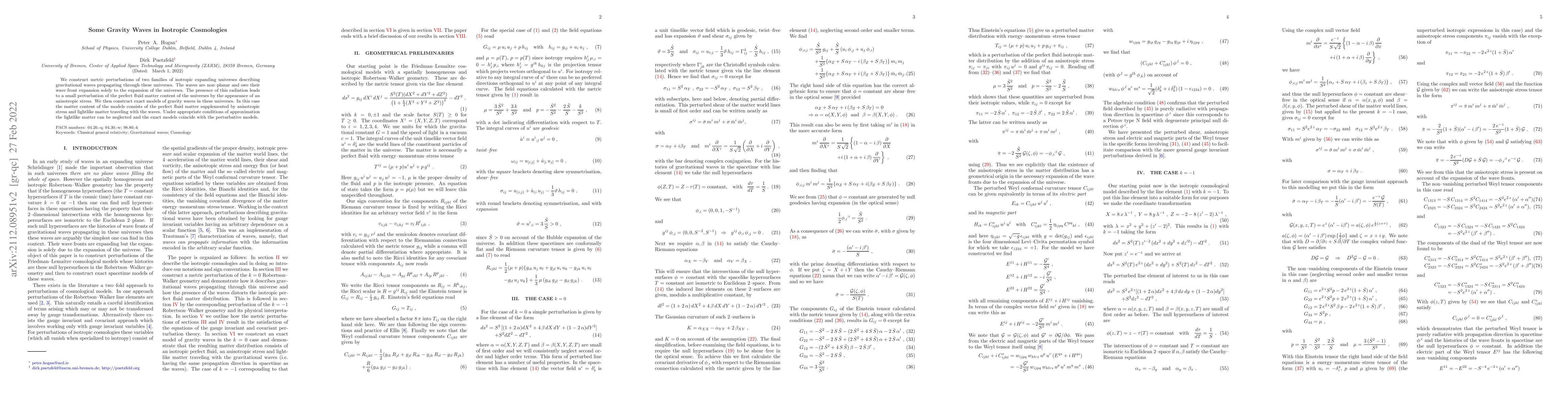 Thumbnail for Some Gravity Waves in Isotropic Cosmologies