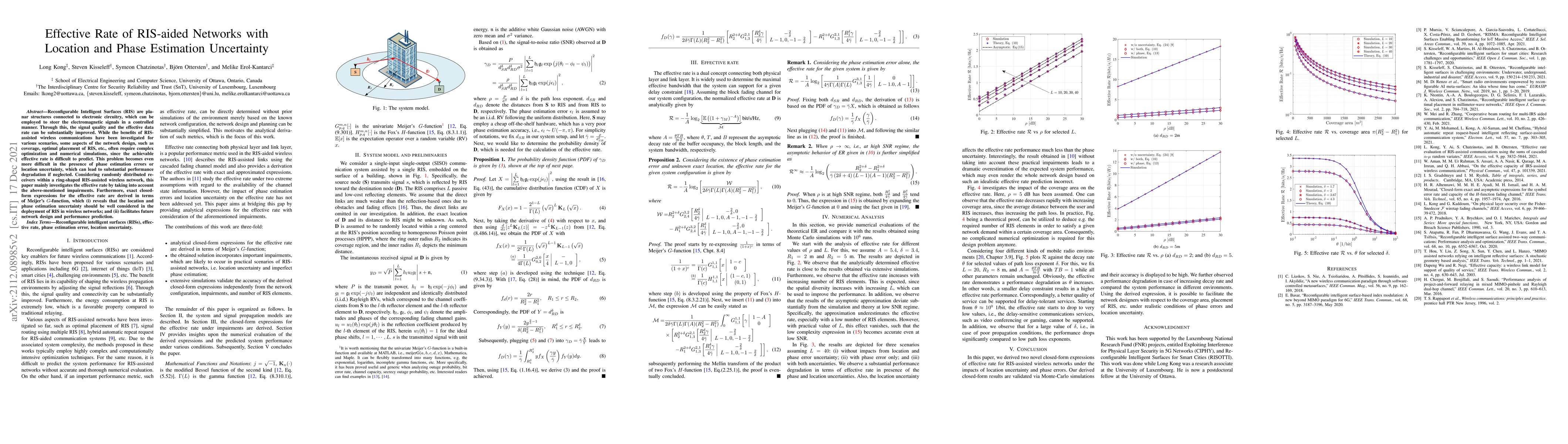 Thumbnail for Effective Rate of RIS-aided Networks with Location and Phase Estimation
  Uncertainty