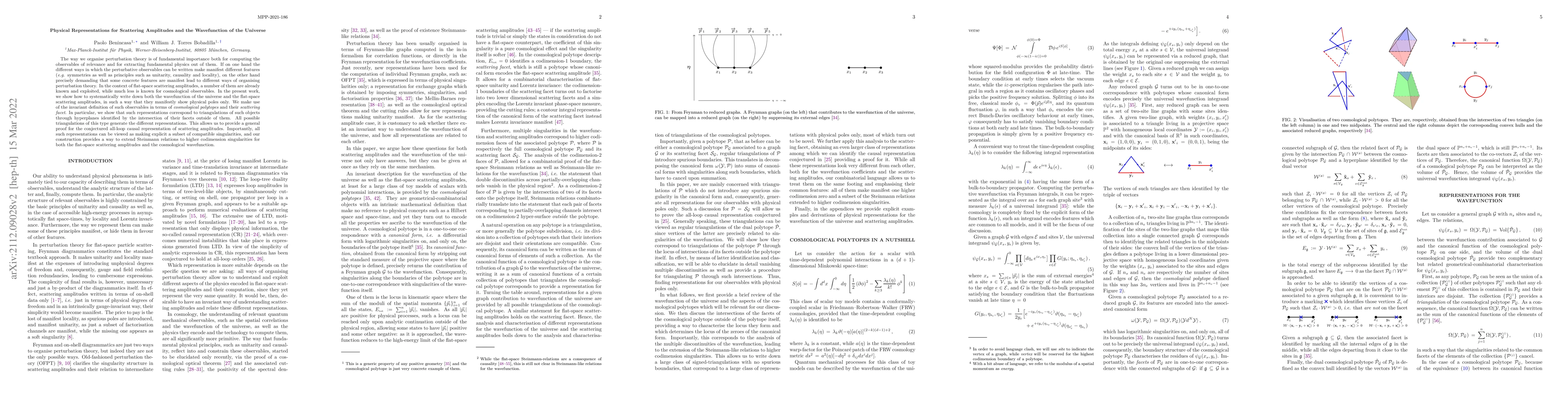 Thumbnail for Physical Representations for Scattering Amplitudes and the Wavefunction
  of the Universe