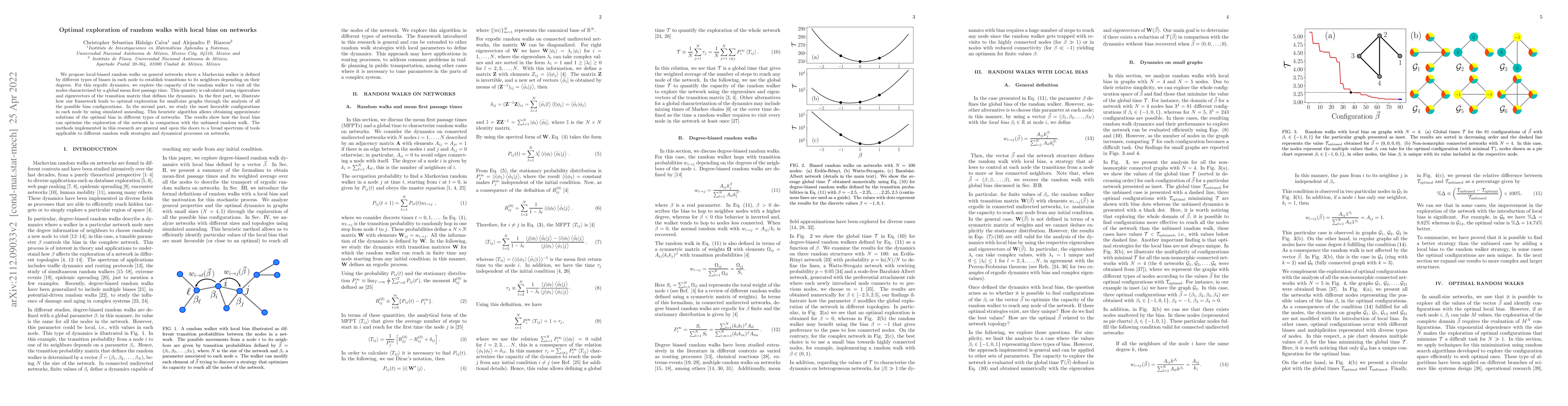Thumbnail for Optimal exploration of random walks with local bias on networks