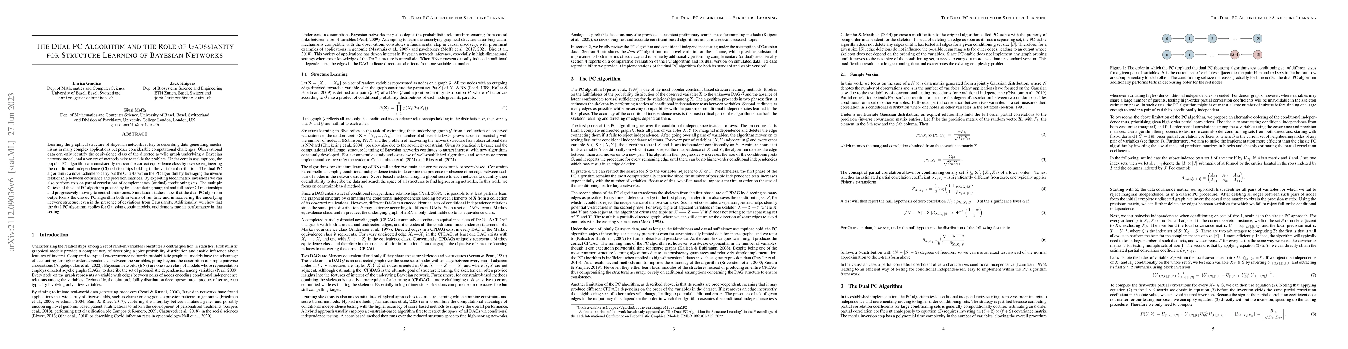 Thumbnail for The Dual PC Algorithm and the Role of Gaussianity for Structure Learning
  of Bayesian Networks