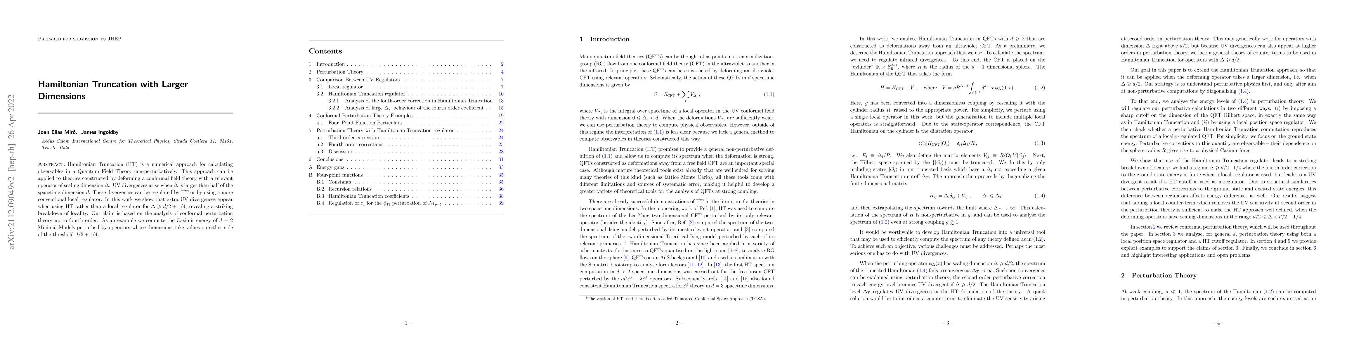 Thumbnail for Hamiltonian Truncation with Larger Dimensions