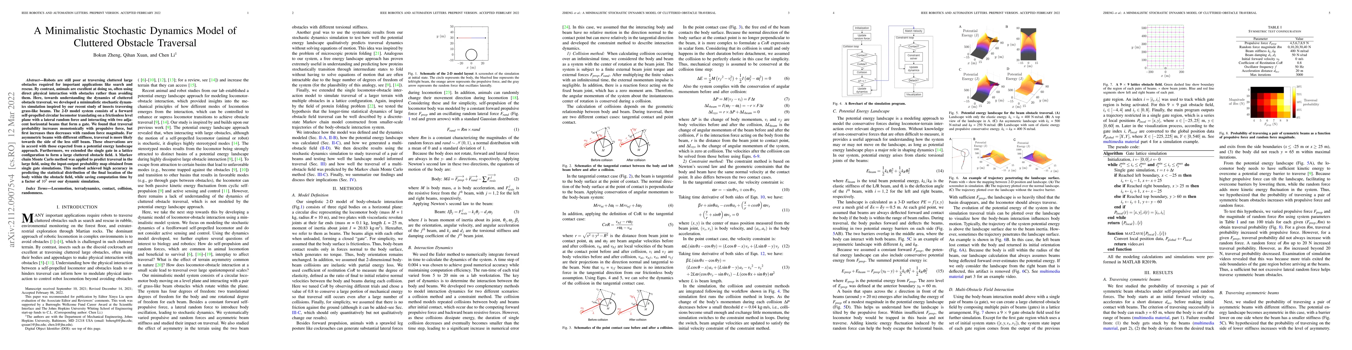 Thumbnail for A minimalistic stochastic dynamics model of cluttered obstacle traversal