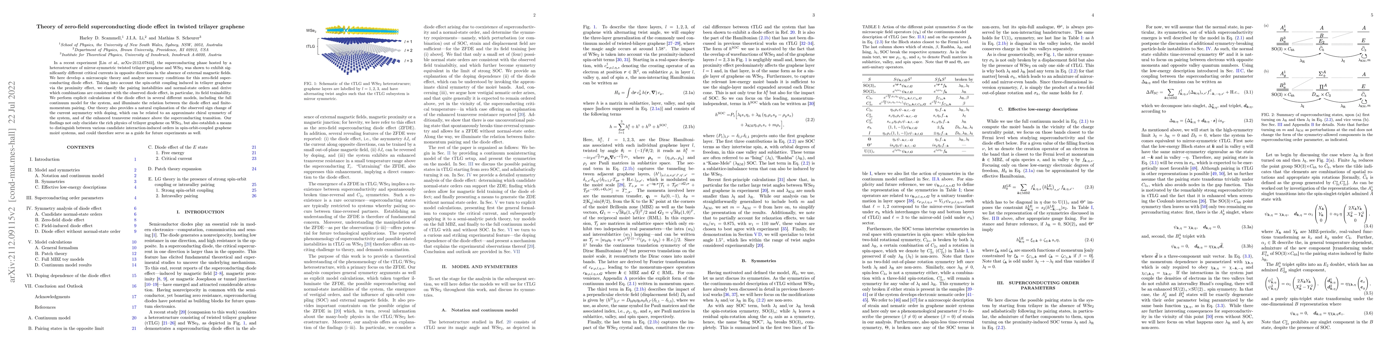 Thumbnail for Theory of zero-field superconducting diode effect in twisted trilayer
  graphene