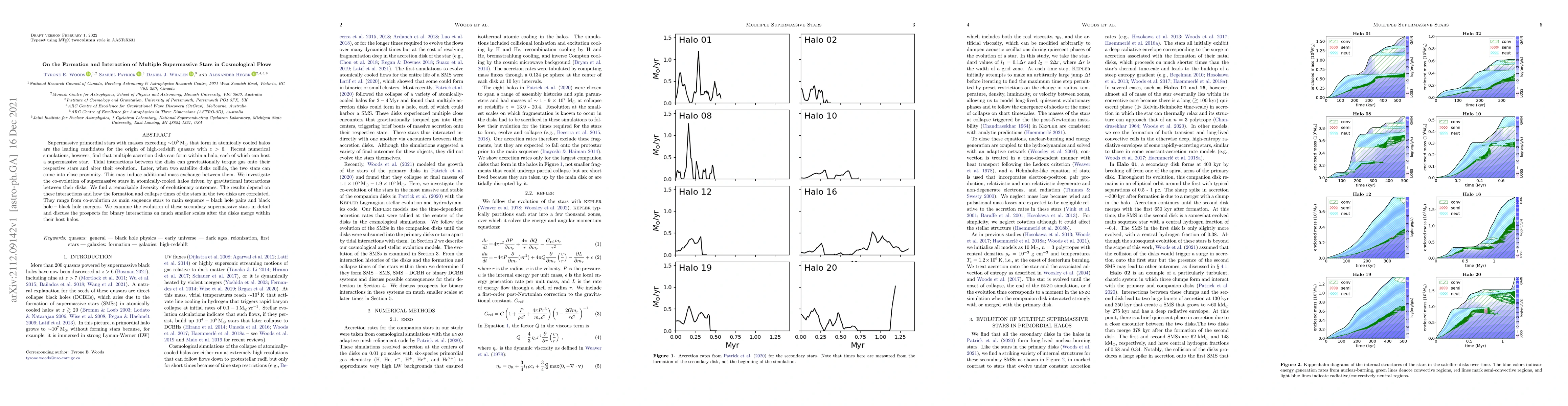 Thumbnail for On the Formation and Interaction of Multiple Supermassive Stars in
  Cosmological Flows