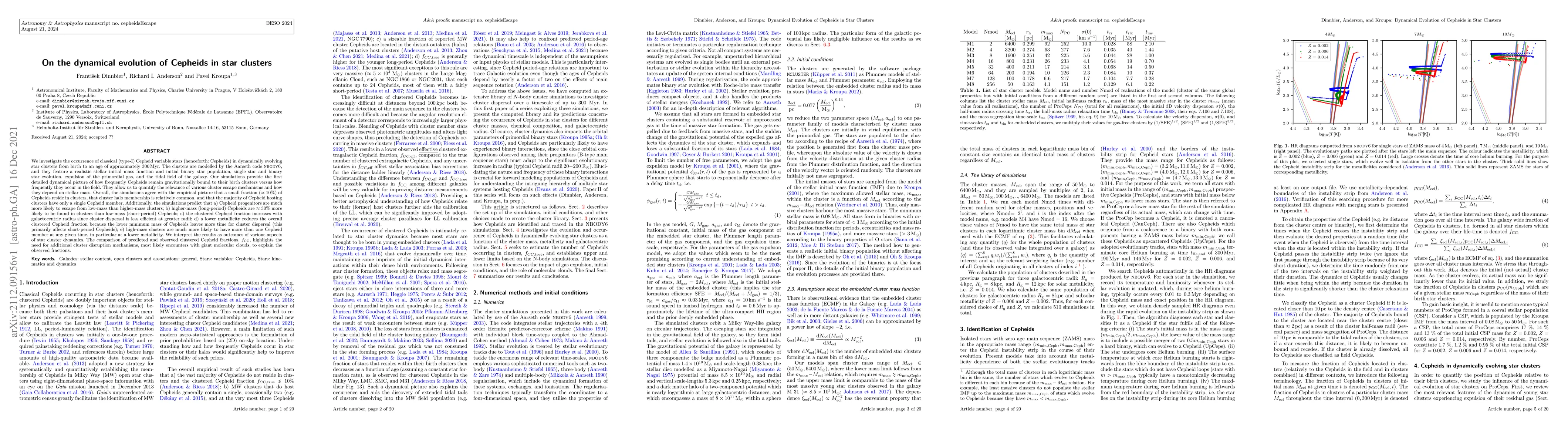 Thumbnail for On the dynamical evolution of Cepheids in star clusters