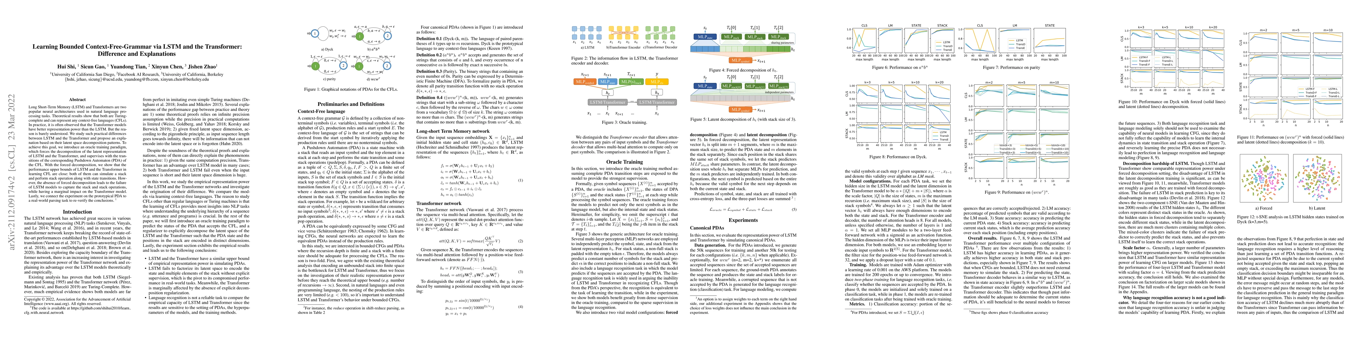 Thumbnail for Learning Bounded Context-Free-Grammar via LSTM and the
  Transformer:Difference and Explanations