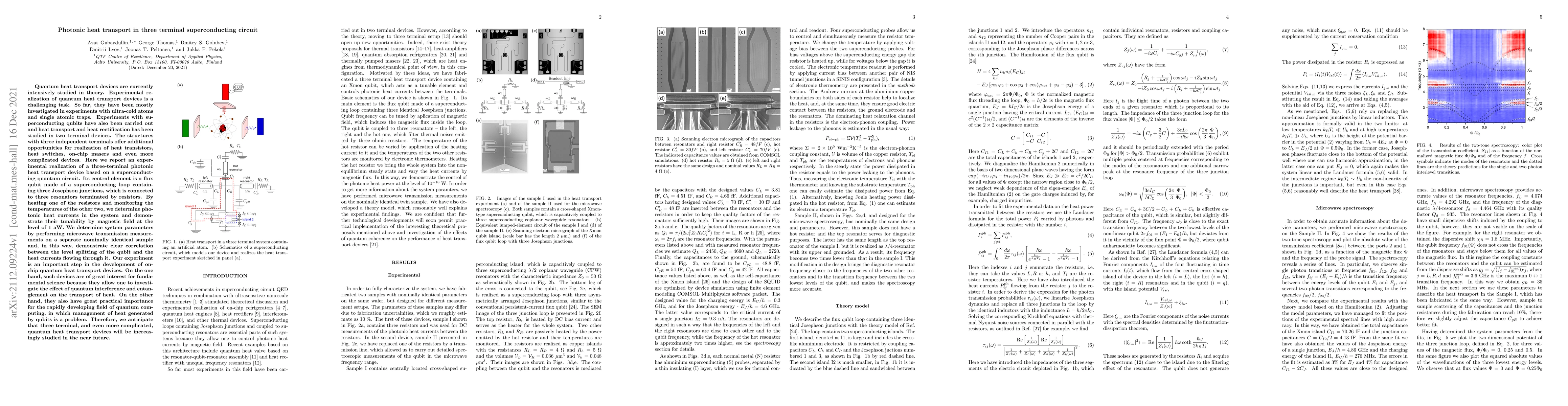 Thumbnail for Photonic heat transport in three terminal superconducting circuit