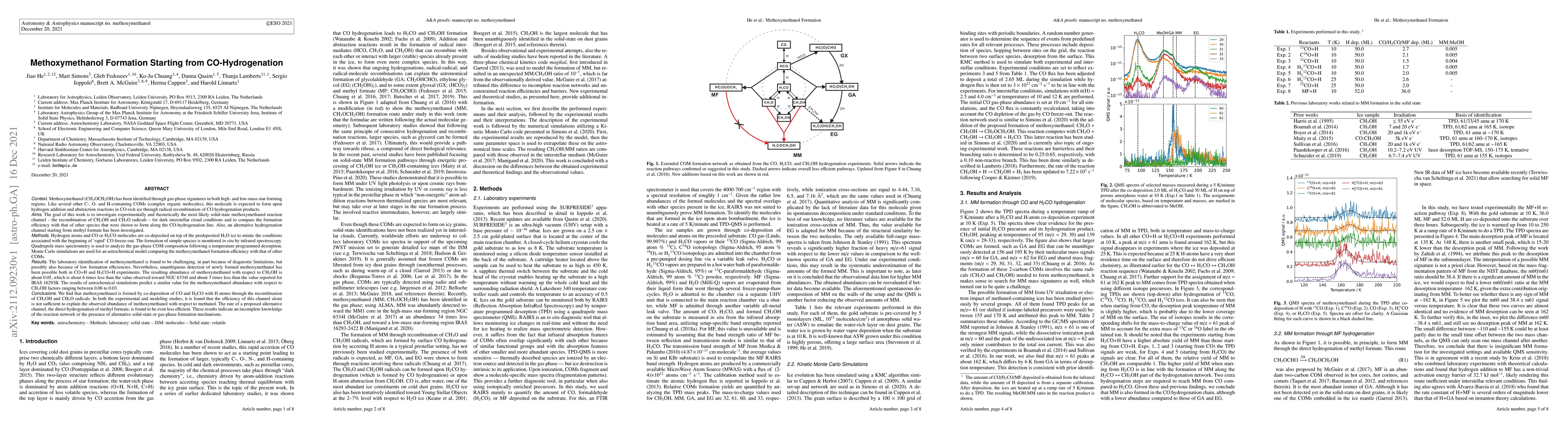Thumbnail for Methoxymethanol Formation Starting from CO-Hydrogenation