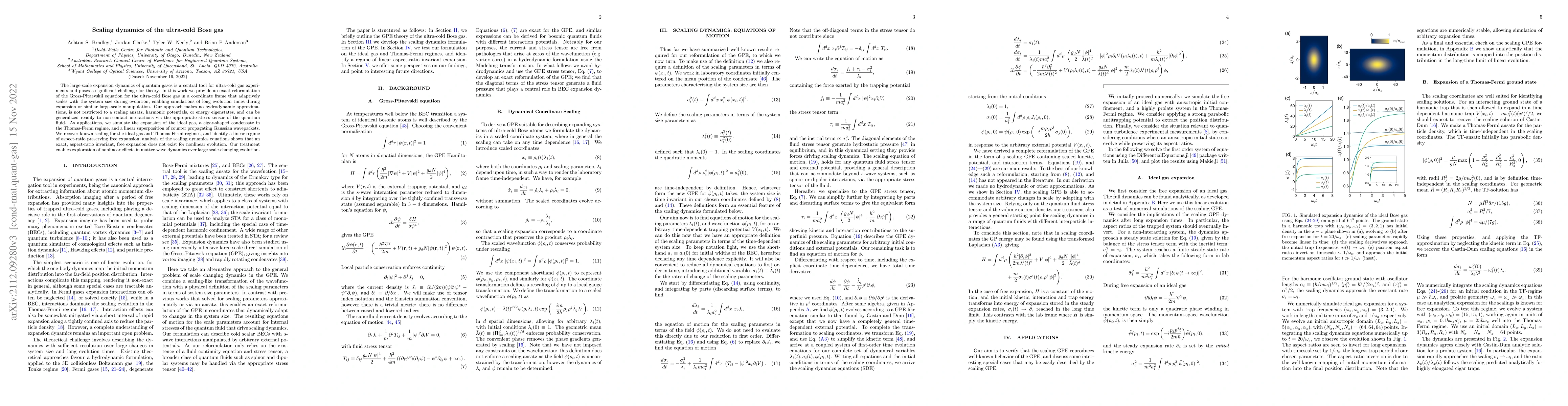 Thumbnail for Scaling dynamics of the ultracold Bose gas