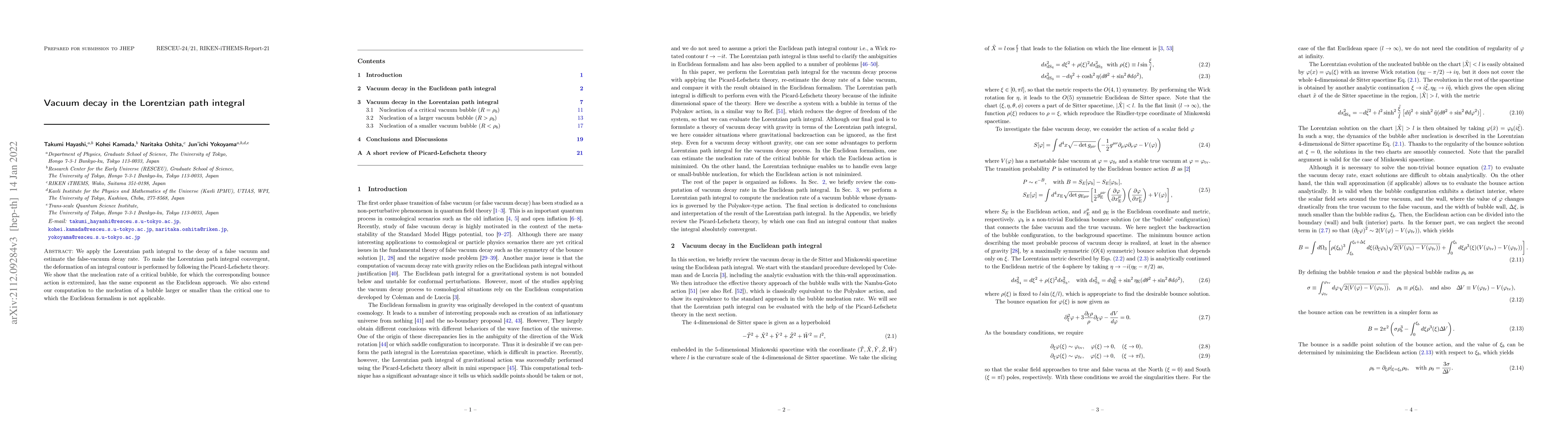 Thumbnail for Vacuum decay in the Lorentzian path integral