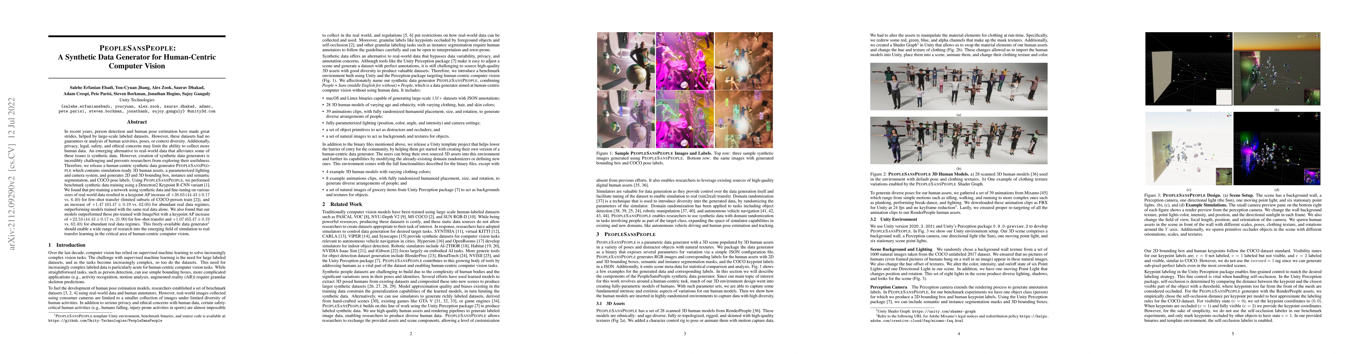 Thumbnail for PeopleSansPeople: A Synthetic Data Generator for Human-Centric Computer
  Vision