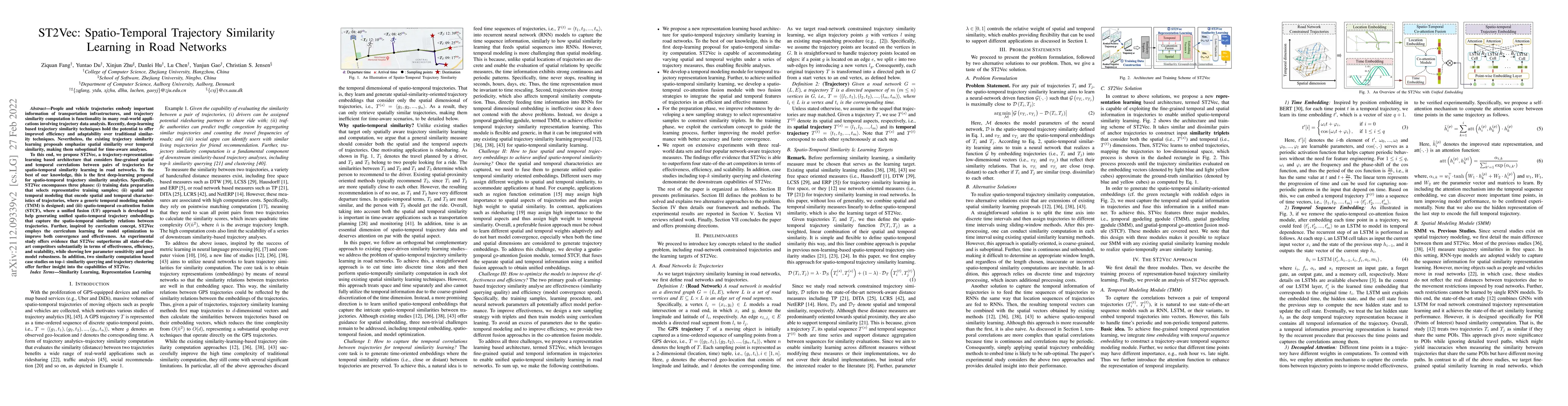 Thumbnail for Deep Spatially and Temporally Aware Similarity Computation for Road
  Network Constrained Trajectories