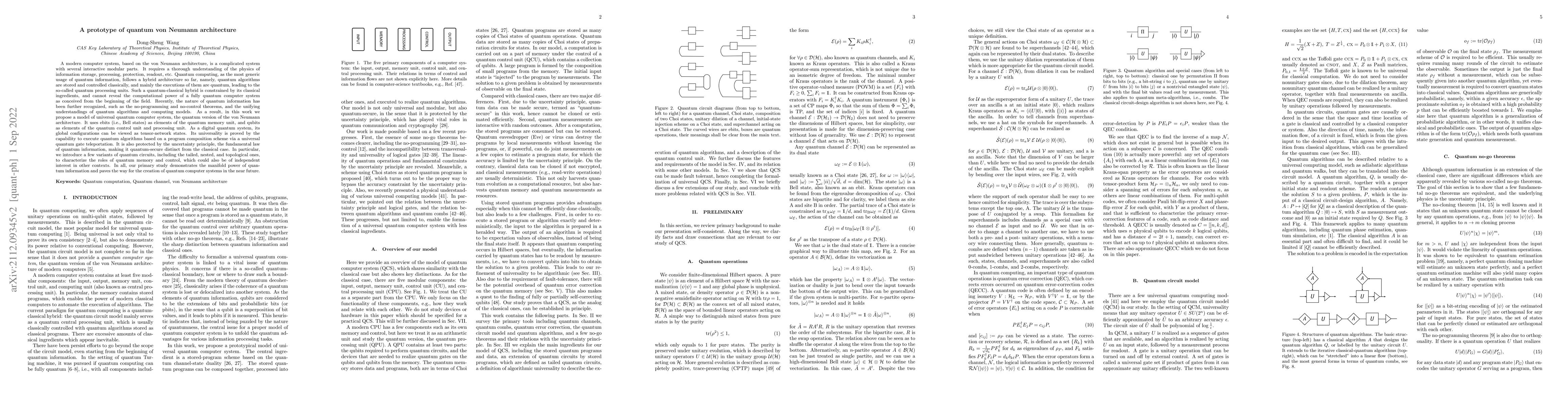 Thumbnail for A prototype of quantum von Neumann architecture