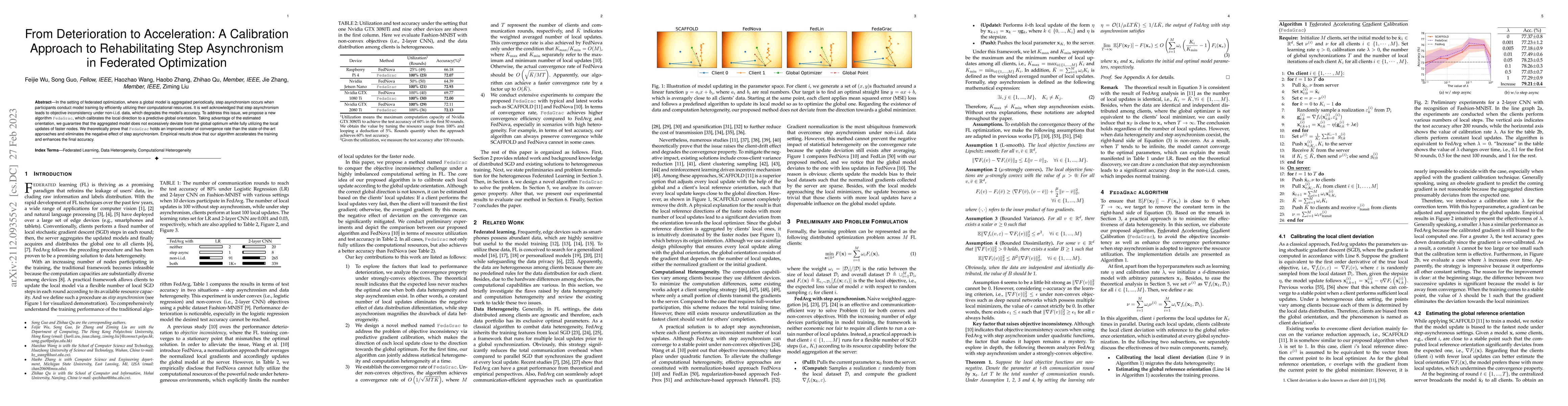 Thumbnail for From Deterioration to Acceleration: A Calibration Approach to
  Rehabilitating Step Asynchronism in Federated Optimization