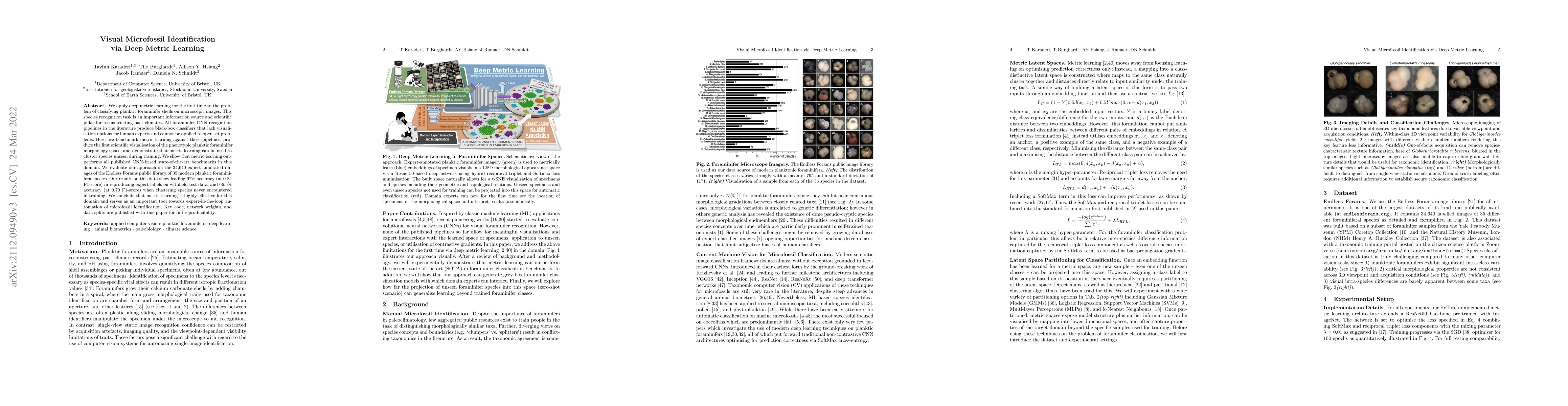 Thumbnail for Visual Microfossil Identification via Deep Metric Learning