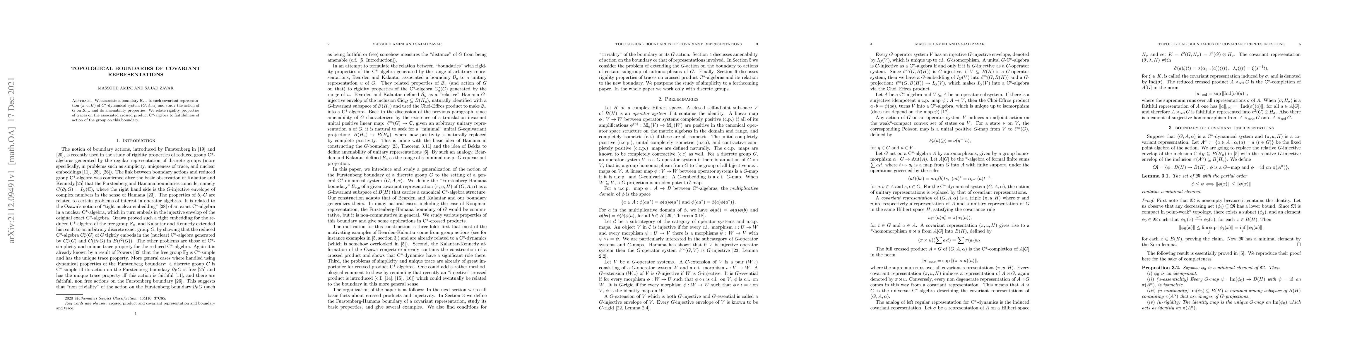 Thumbnail for Topological boundaries of covariant representations