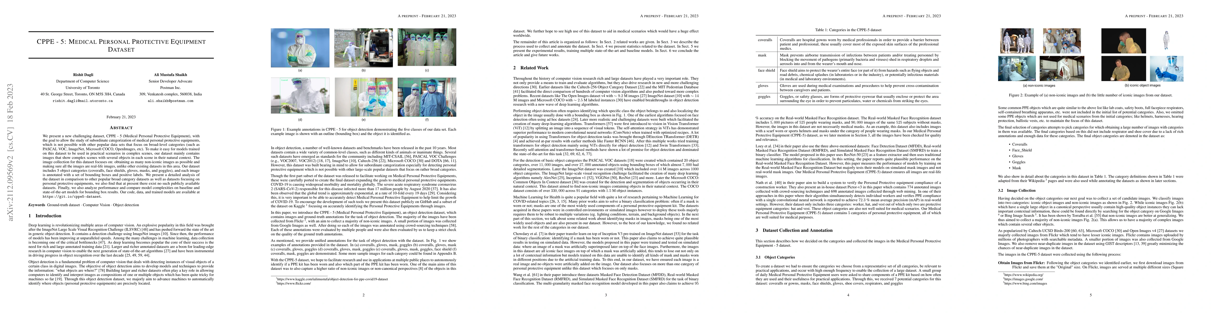 Thumbnail for CPPE-5: Medical Personal Protective Equipment Dataset