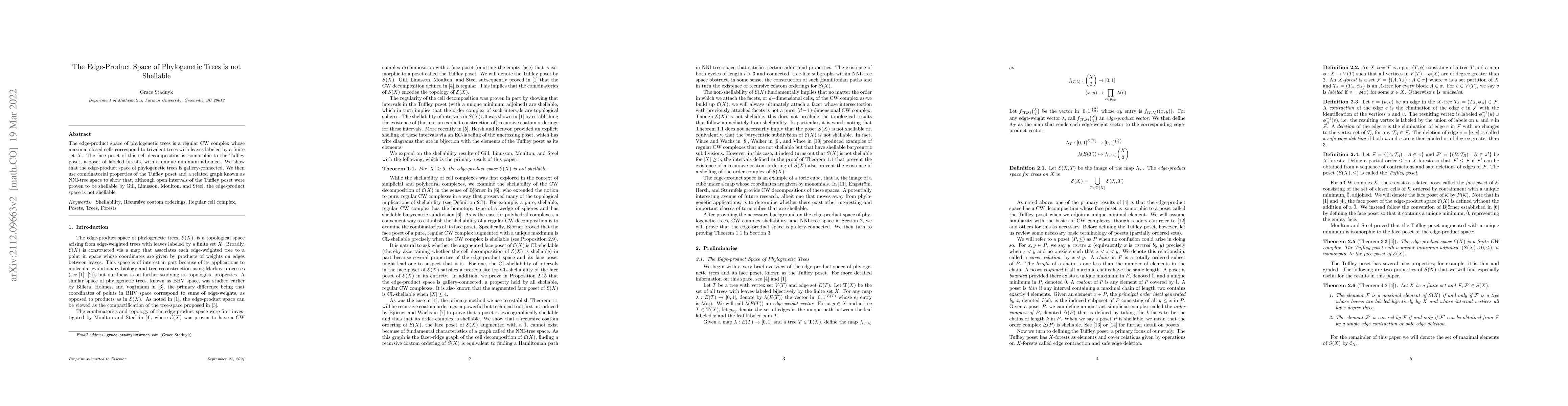 Thumbnail for The Edge-Product Space of Phylogenetic Trees is Not Shellable