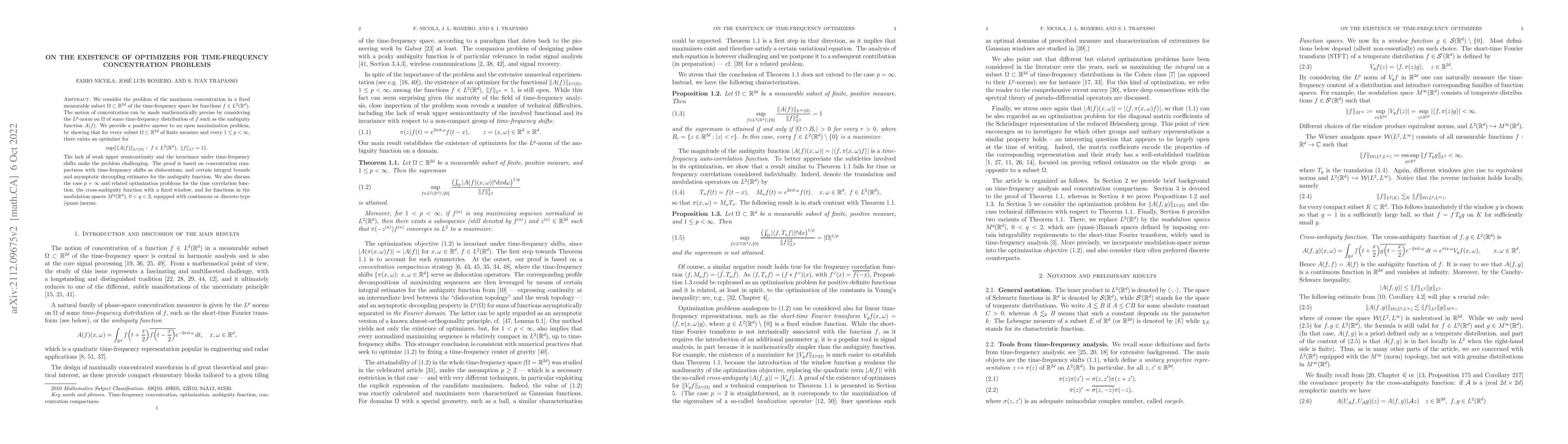 Thumbnail for On the existence of optimizers for time-frequency concentration problems