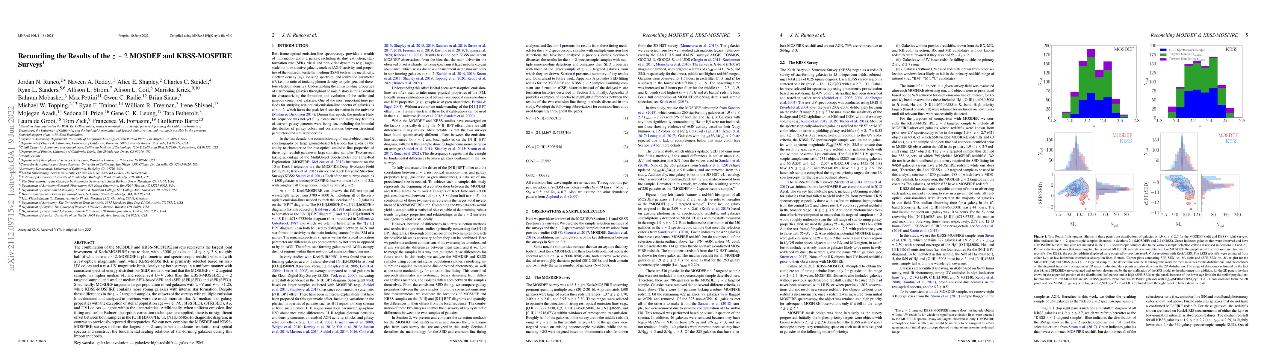 Thumbnail for Reconciling the Results of the z~2 MOSDEF and KBSS-MOSFIRE Surveys