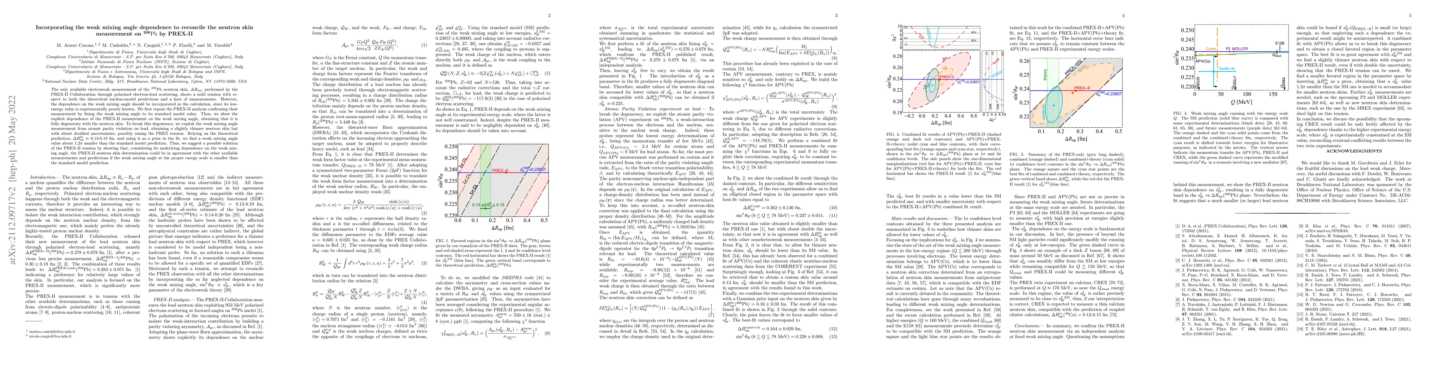 Thumbnail for Incorporating the weak mixing angle dependence to reconcile the neutron
  skin measurement on 208Pb by PREX-II