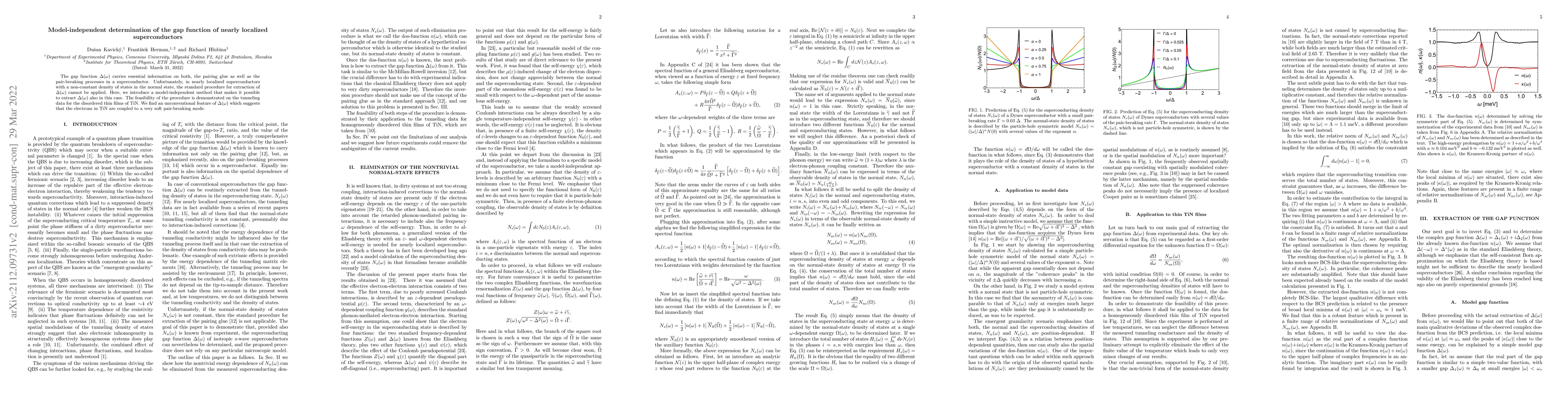 Thumbnail for Model-independent determination of the gap function of nearly localized
  superconductors