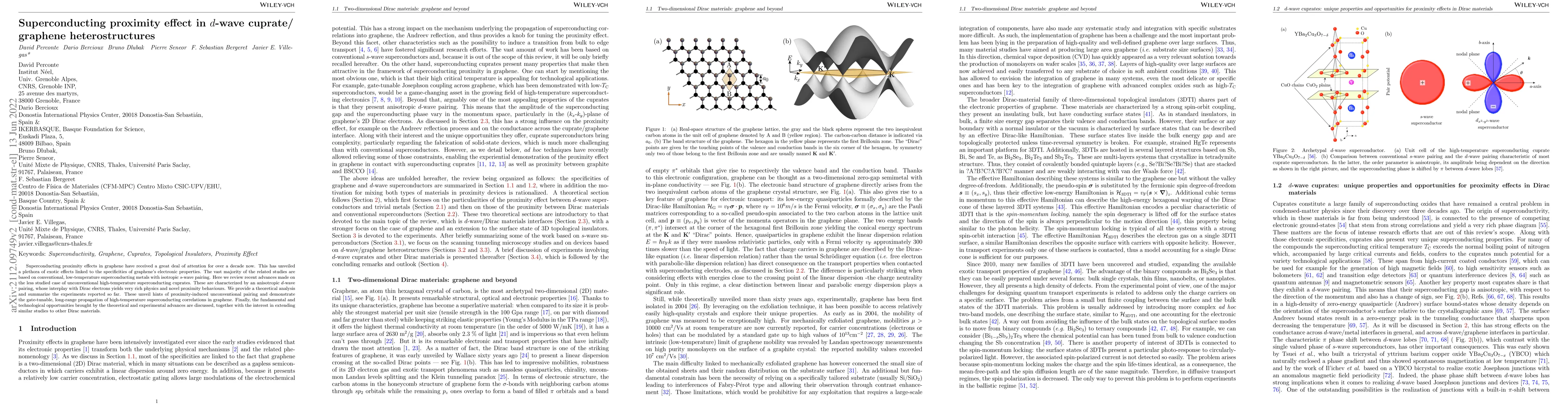 Thumbnail for Superconducting proximity effect in $d$-wave cuprate/ graphene
  heterostructures