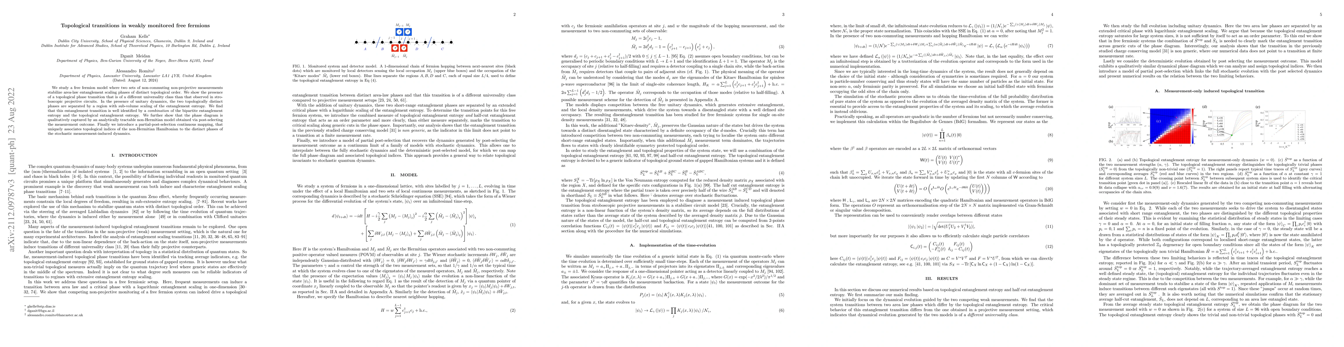 Thumbnail for Topological transitions with continuously monitored free fermions