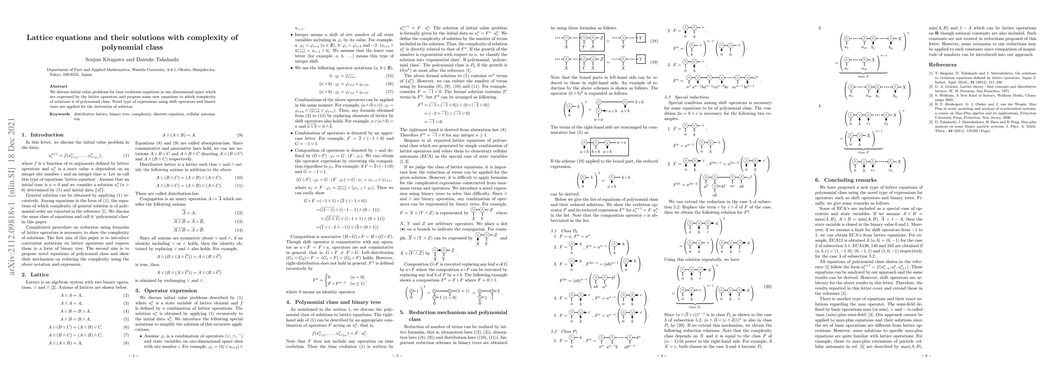 Thumbnail for Lattice equations and their solutions with complexity of polynomial
  class