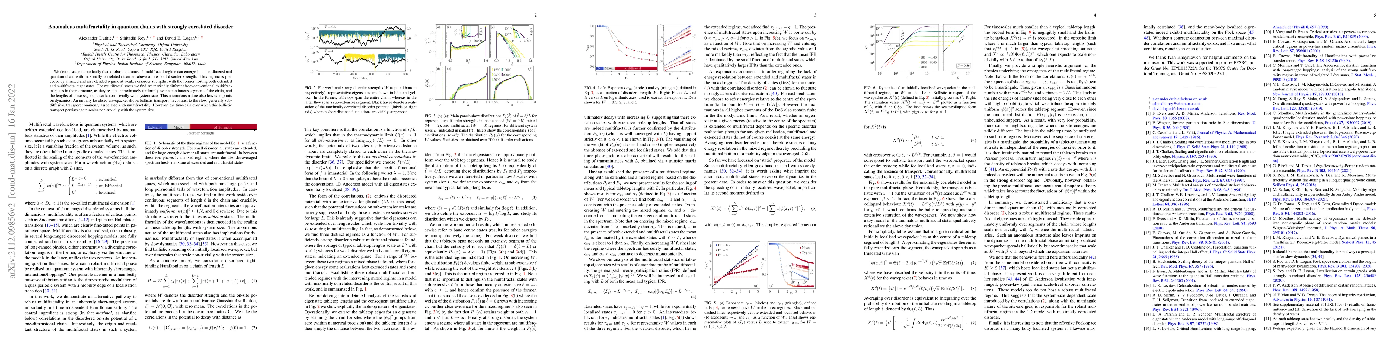 Thumbnail for Anomalous multifractality in quantum chains with strongly correlated
  disorder